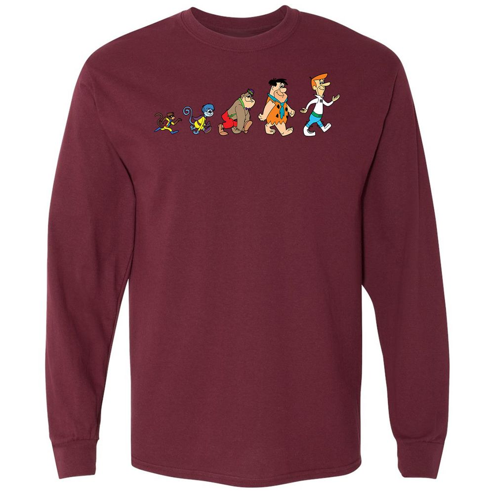 Long Sleeve T-Shirt - Q2VZJLJU - Maroon - 11