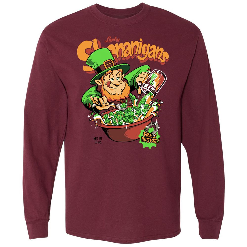 Long Sleeve T-Shirt - ZLD1NHZL - Maroon - 11
