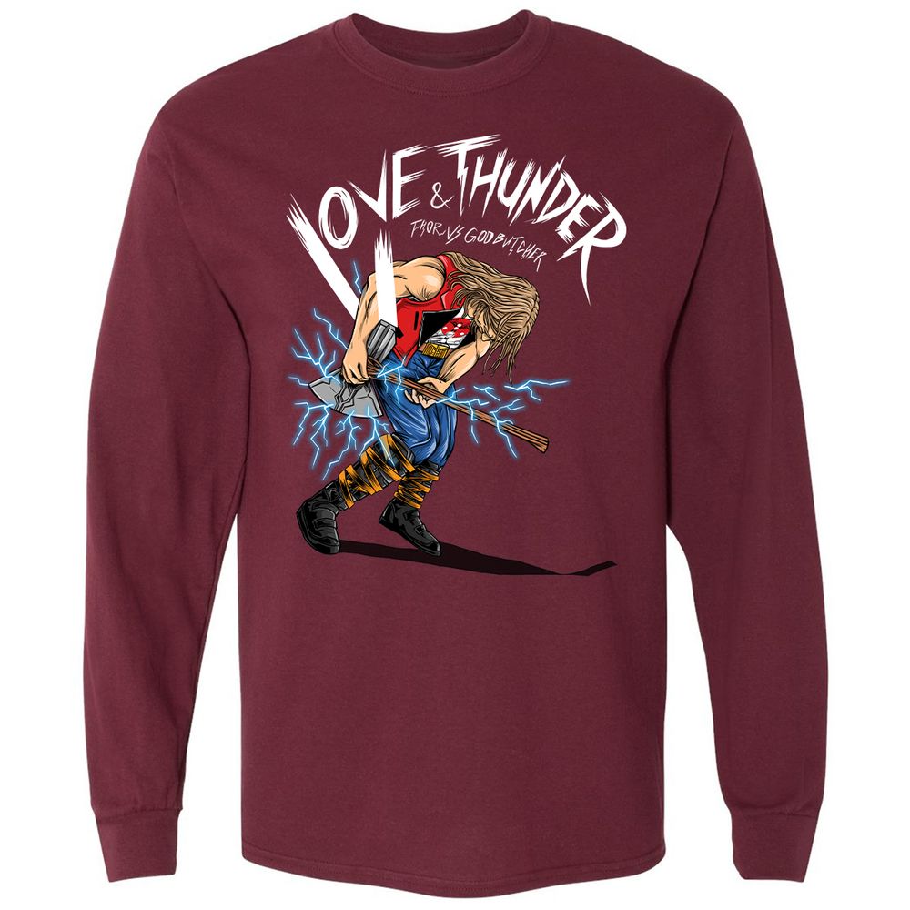 Long Sleeve T-Shirt - EPL7C2RC - Maroon - 11