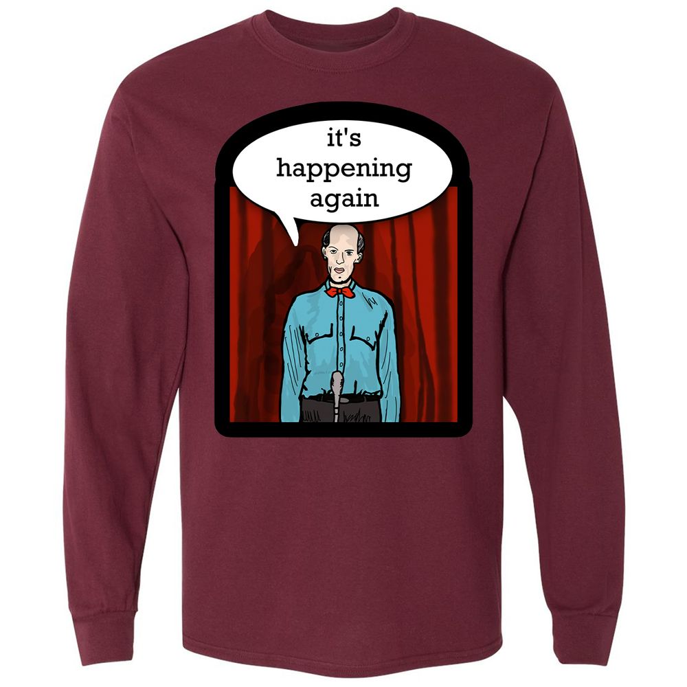 Long Sleeve T-Shirt - TQ6CNM9N - Maroon - 11