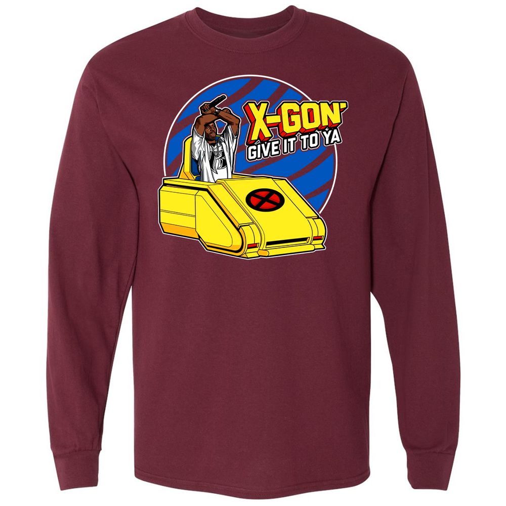 Long Sleeve T-Shirt - 6FUELULW - Maroon - 11