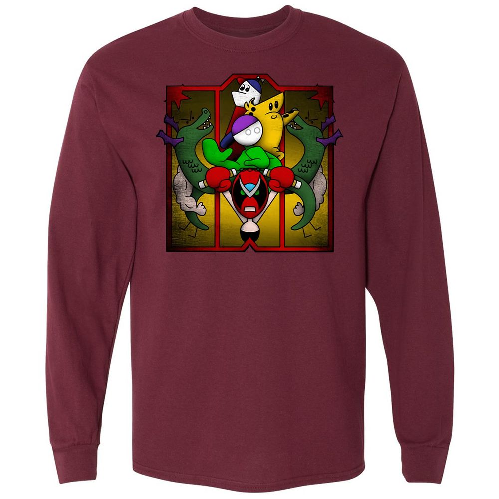 Long Sleeve T-Shirt - MEAR3PFD - Maroon - 11