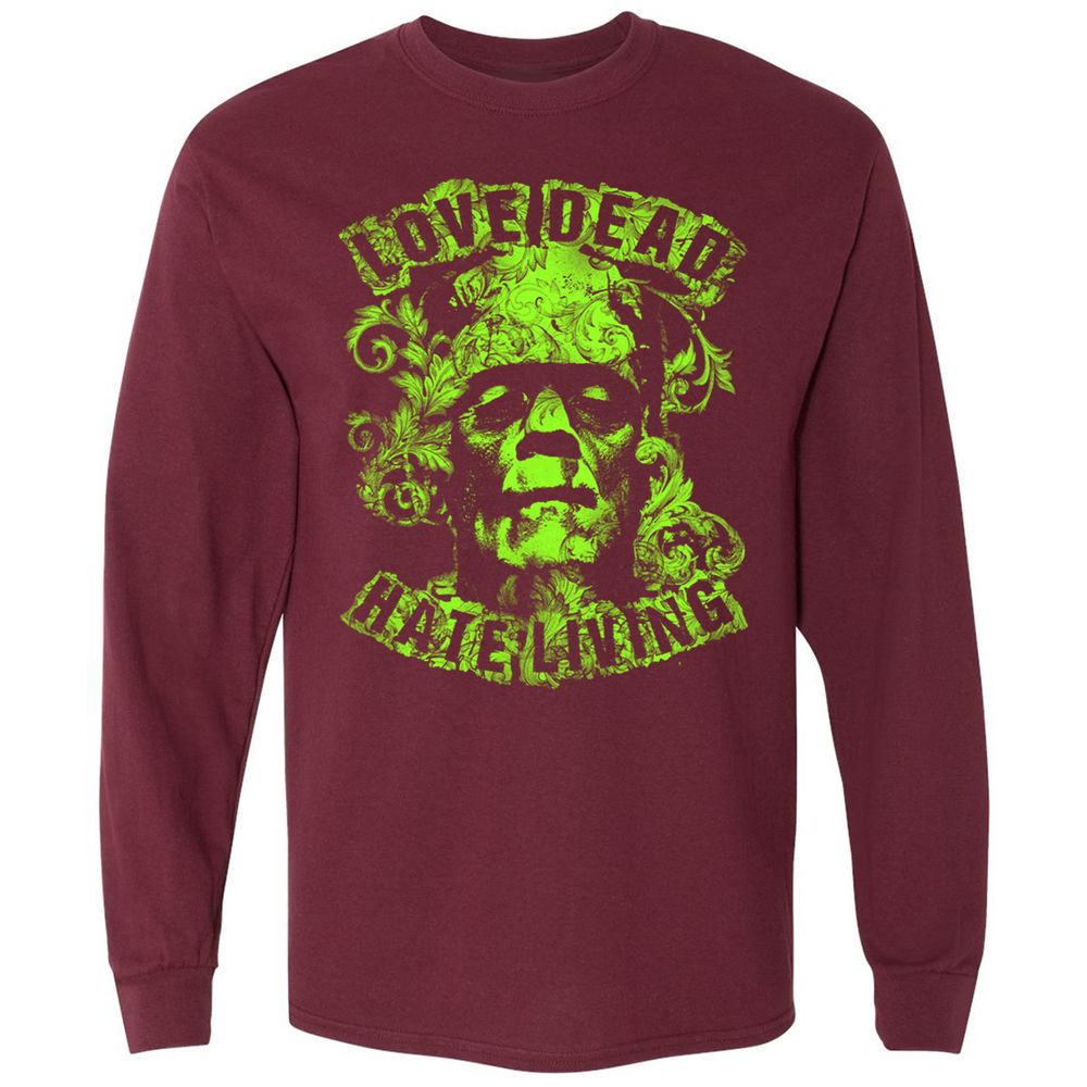Long Sleeve T-Shirt - 8MMRTVX3 - Maroon - 11