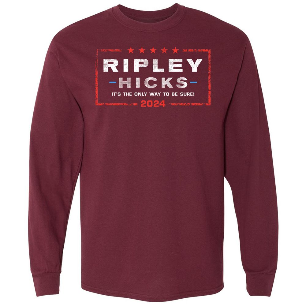 Long Sleeve T-Shirt - KMABJC8B - Maroon - 11