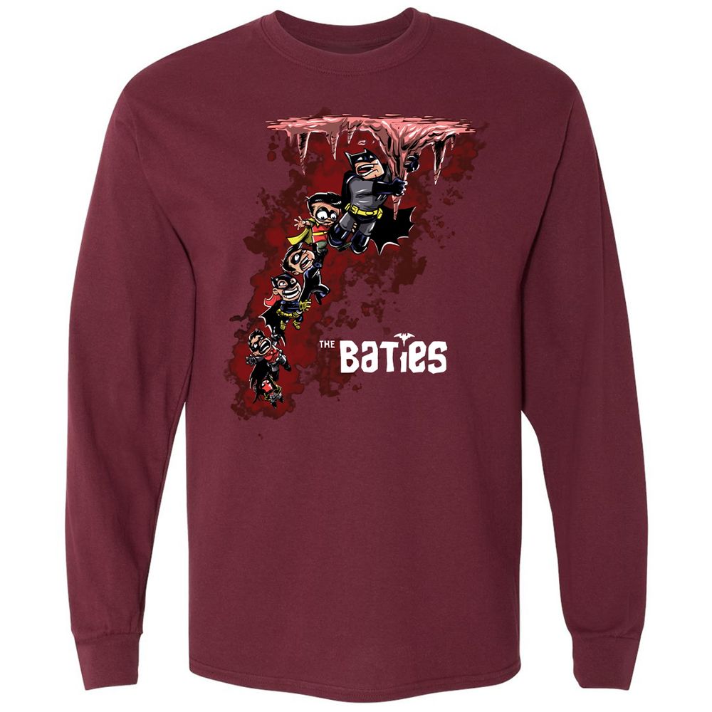 Long Sleeve T-Shirt - J3W9PA6J - Maroon - 11