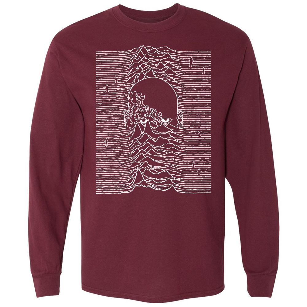 Long Sleeve T-Shirt - 5KRPSV7P - Maroon - 11