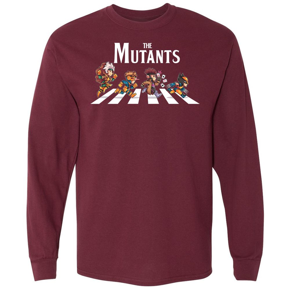 Long Sleeve T-Shirt - HQHS834F - Maroon - 11