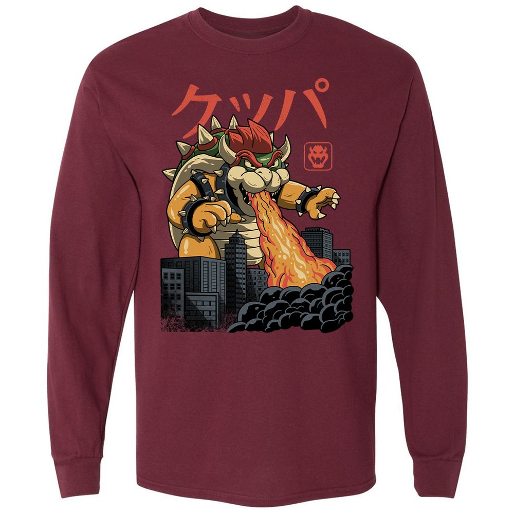 Long Sleeve T-Shirt - 99H2RZV3 - Maroon - 11