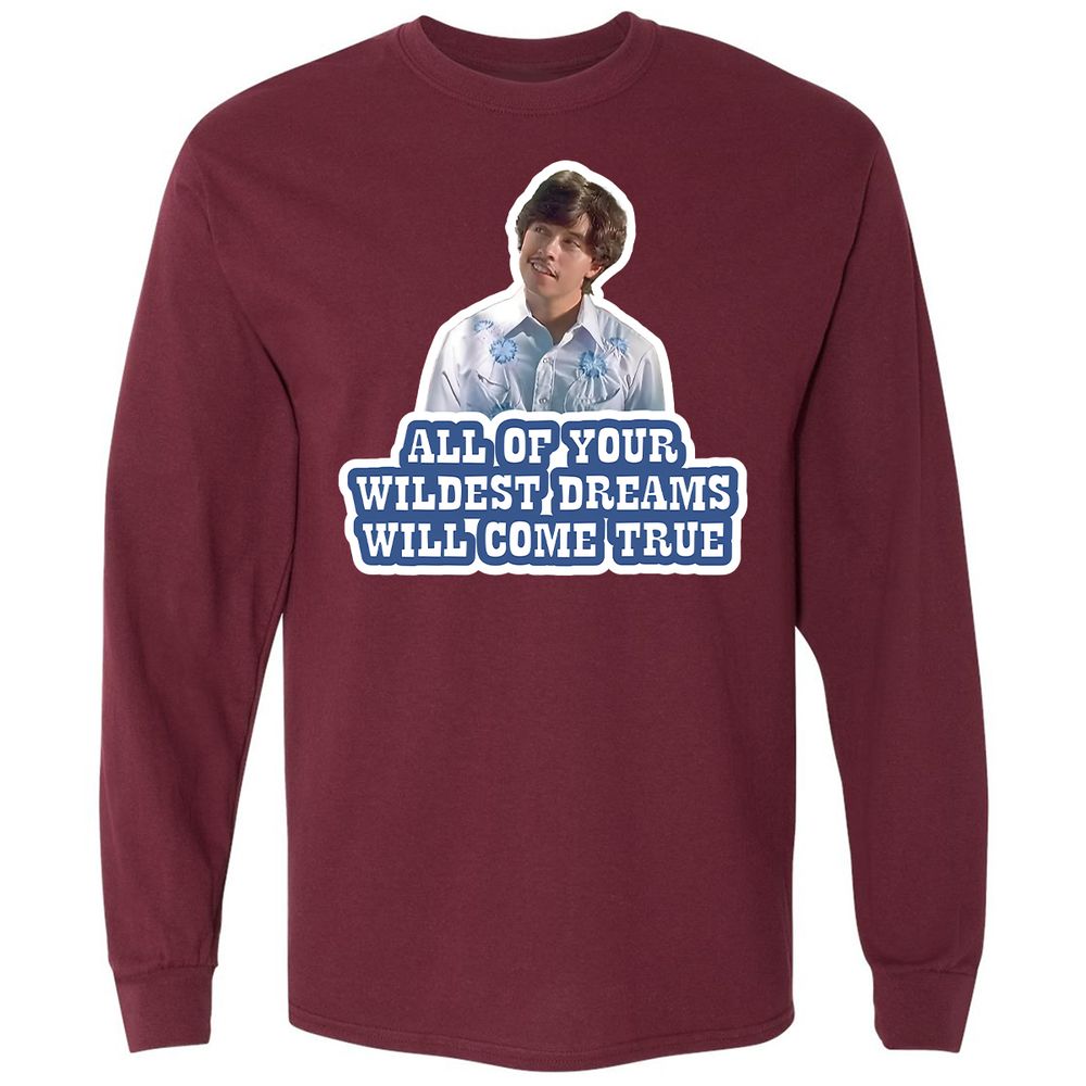 Long Sleeve T-Shirt - 3ZKD3MXL - Maroon - 11