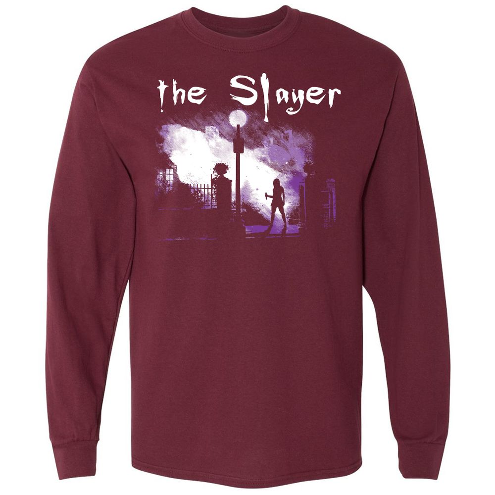 Long Sleeve T-Shirt - 75FSY3KQ - Maroon - 11