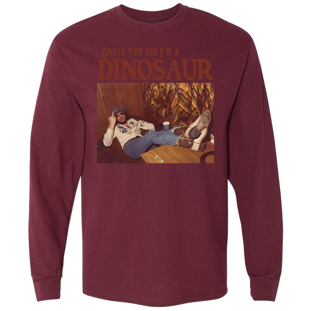 Long Sleeve T-Shirt - C2MVVT14 - Maroon - 11