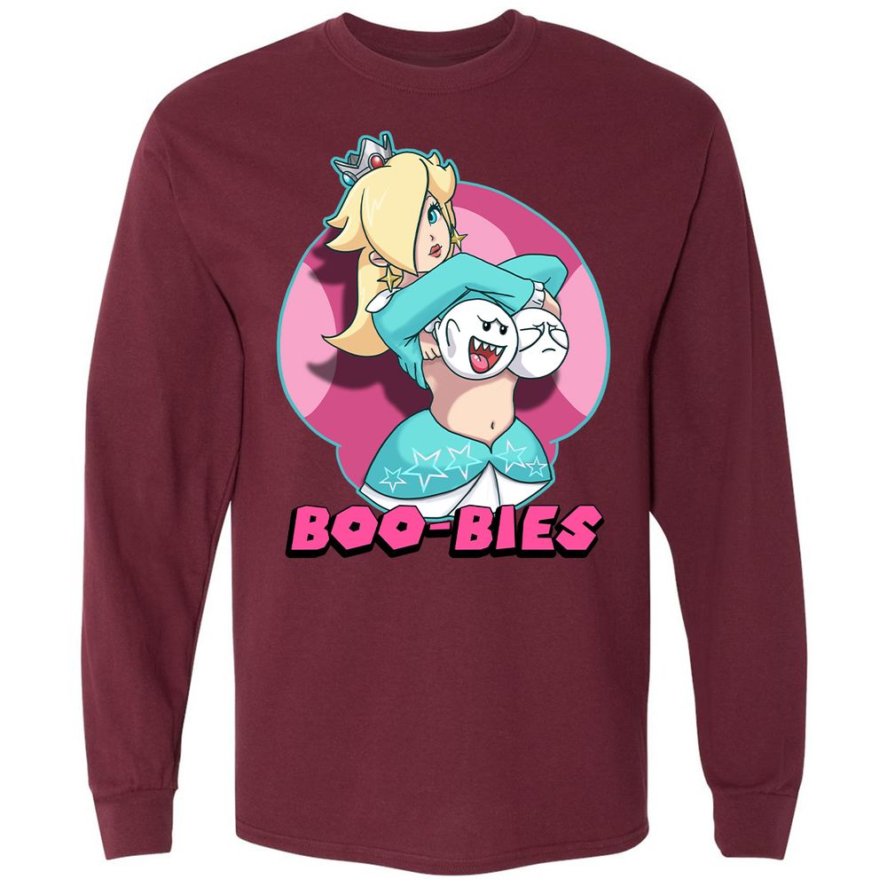Long Sleeve T-Shirt - XRV4C2KV - Maroon - 11