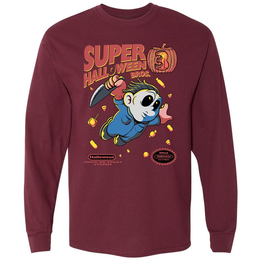 Long Sleeve T-Shirt - PPDU49CK - Maroon - 11