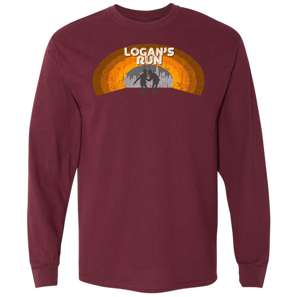 Long Sleeve T-Shirt - D9SVVPZQ - Maroon - 11