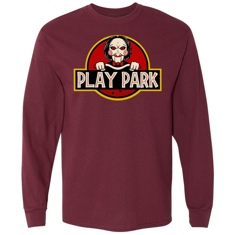 Long Sleeve T-Shirt - 8JNEQBTD - Maroon - 11