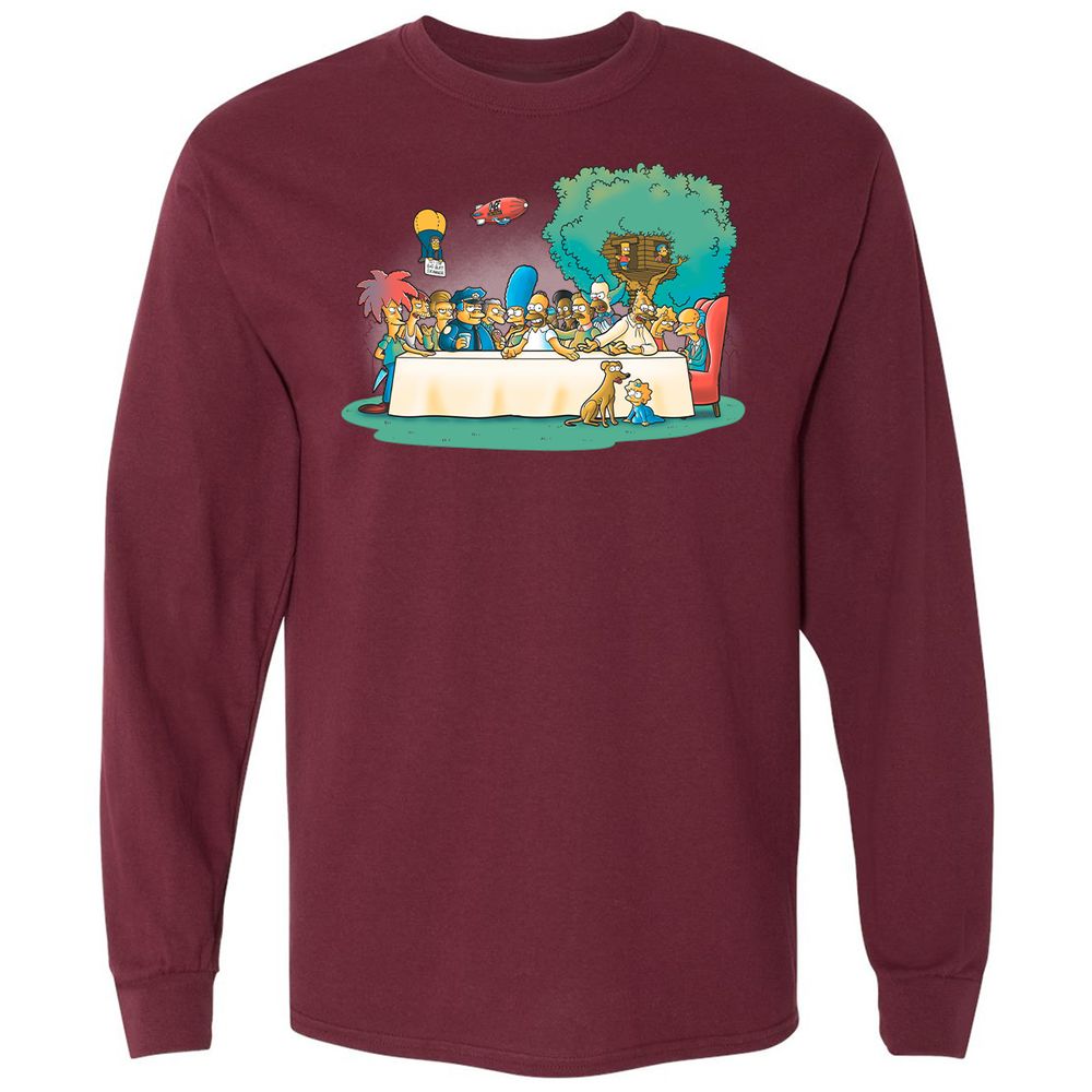 Long Sleeve T-Shirt - PMA55VB9 - Maroon - 11