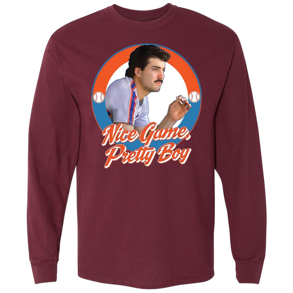 Long Sleeve T-Shirt - 7H9VDS41 - Maroon - 11