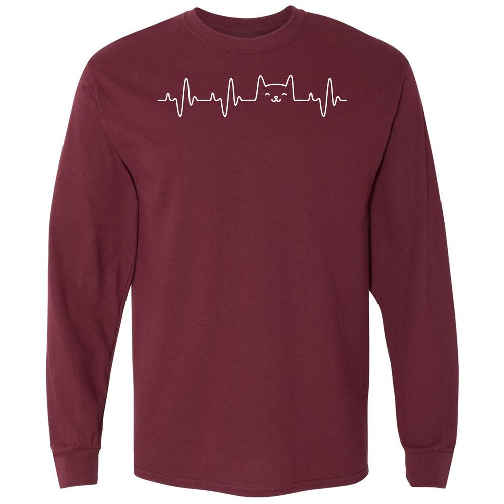 Long Sleeve T-Shirt - 5MAMHQB5 - Maroon - 11