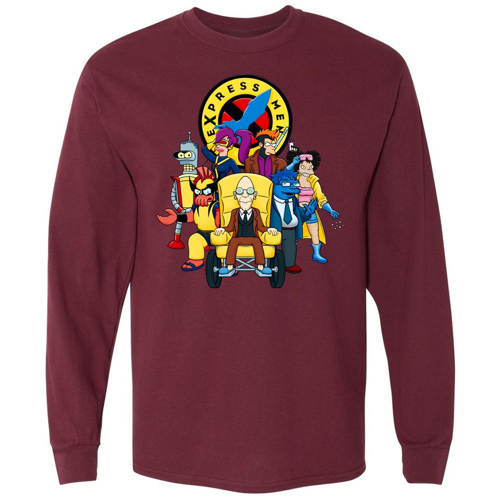 Long Sleeve T-Shirt - PU7H2BSR - Maroon - 11