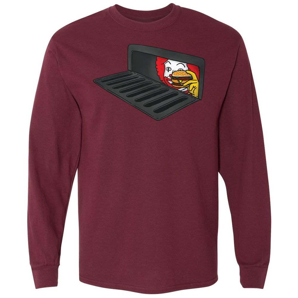 Long Sleeve T-Shirt - 7VK4F5W1 - Maroon - 11