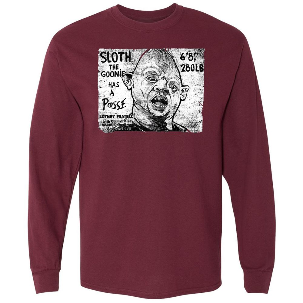 Long Sleeve T-Shirt - 1J9UDHML - Maroon - 11