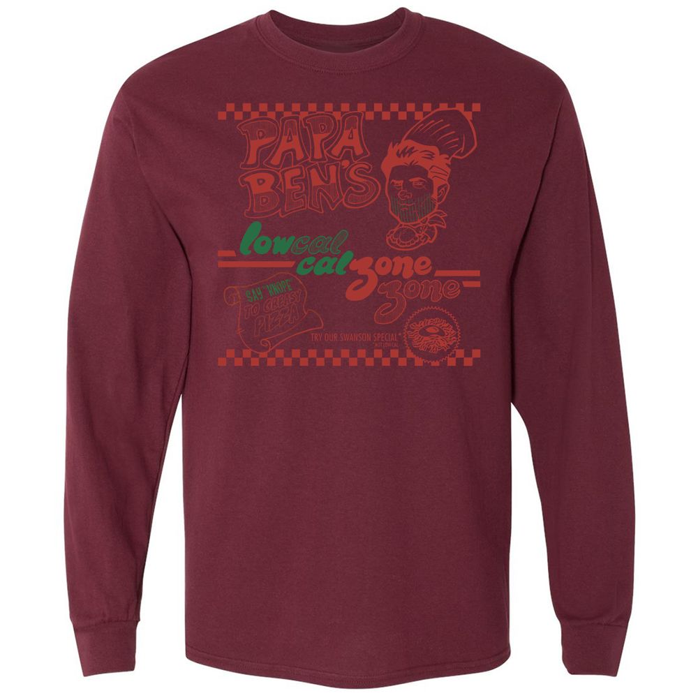 Long Sleeve T-Shirt - 9KTF3LH9 - Maroon - 11