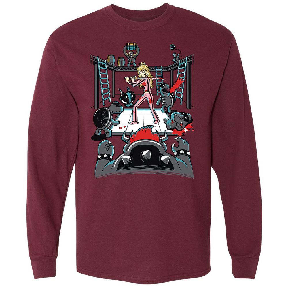 Long Sleeve T-Shirt - VSUGE5HE - Maroon - 11