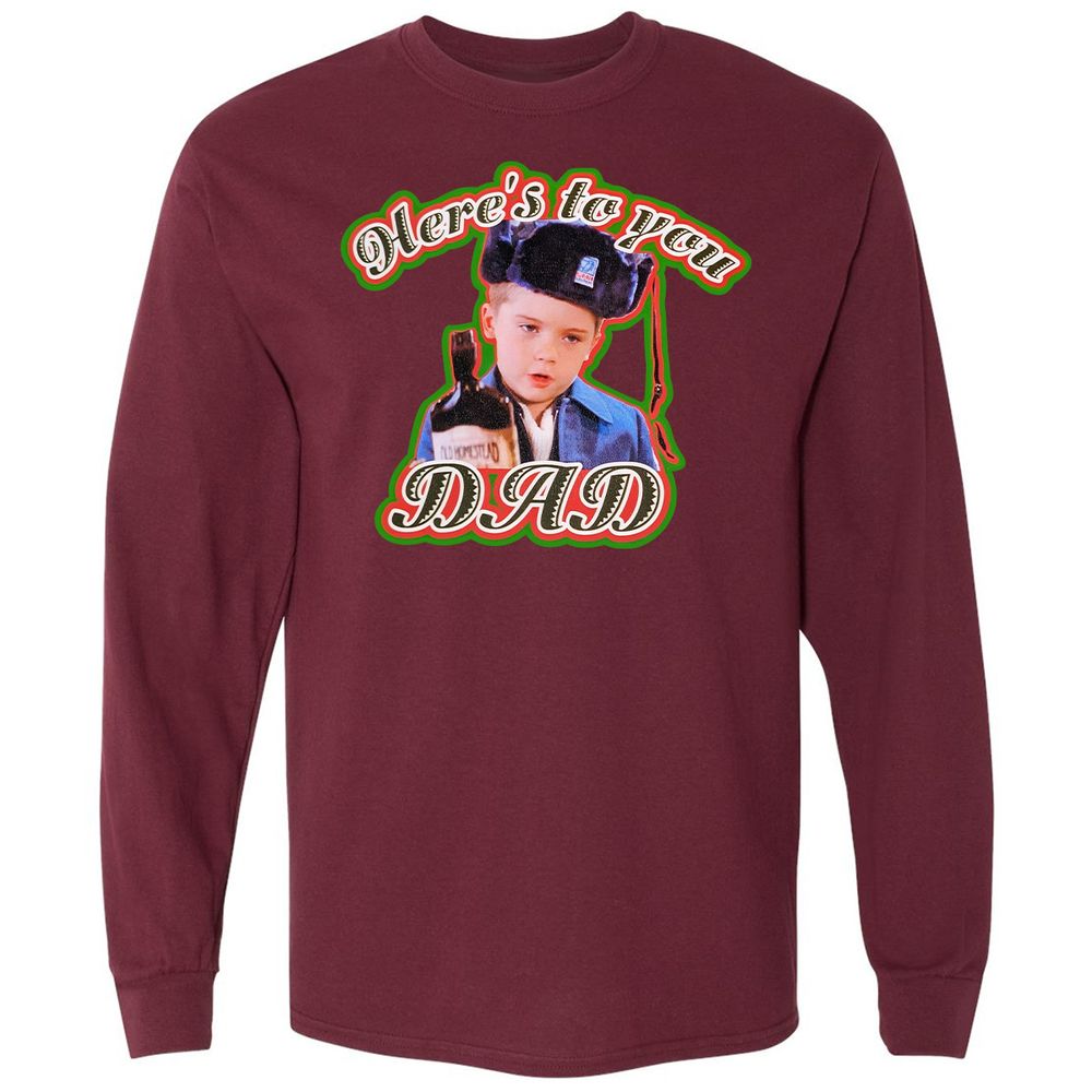 Long Sleeve T-Shirt - CFHL3GU3 - Maroon - 11