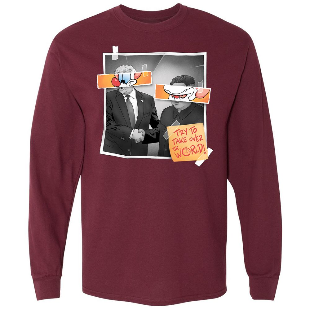 Long Sleeve T-Shirt - V184K7TK - Maroon - 11