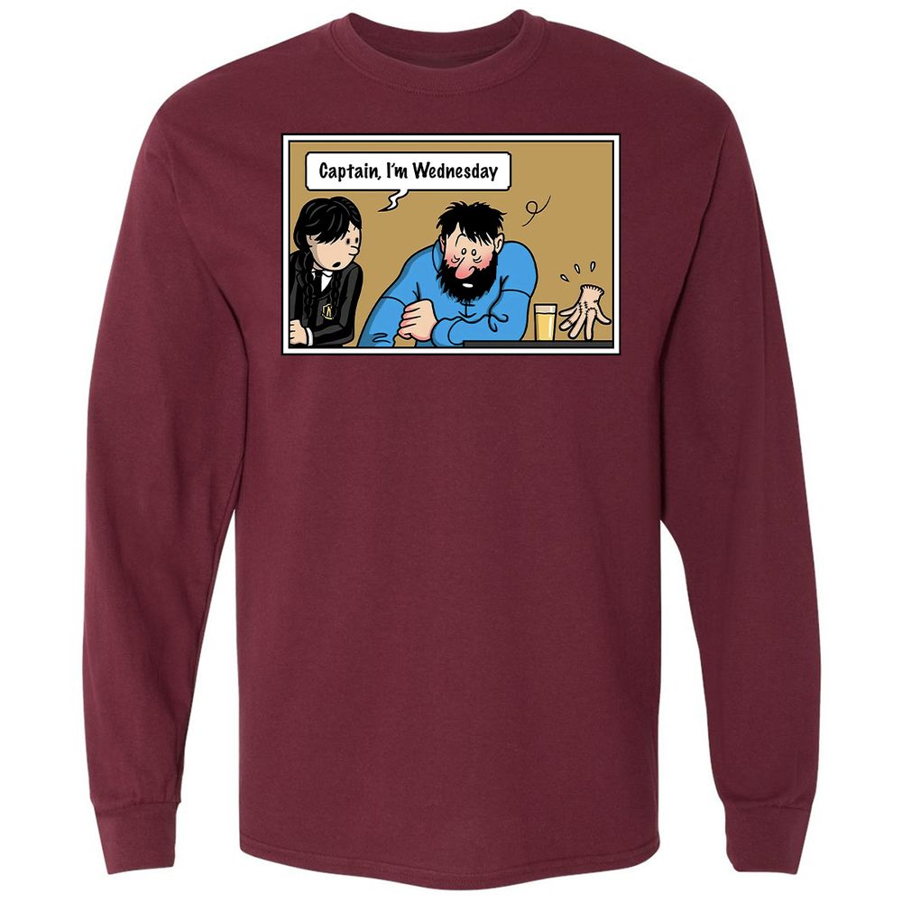 Long Sleeve T-Shirt - 5LSK1N4X - Maroon - 11