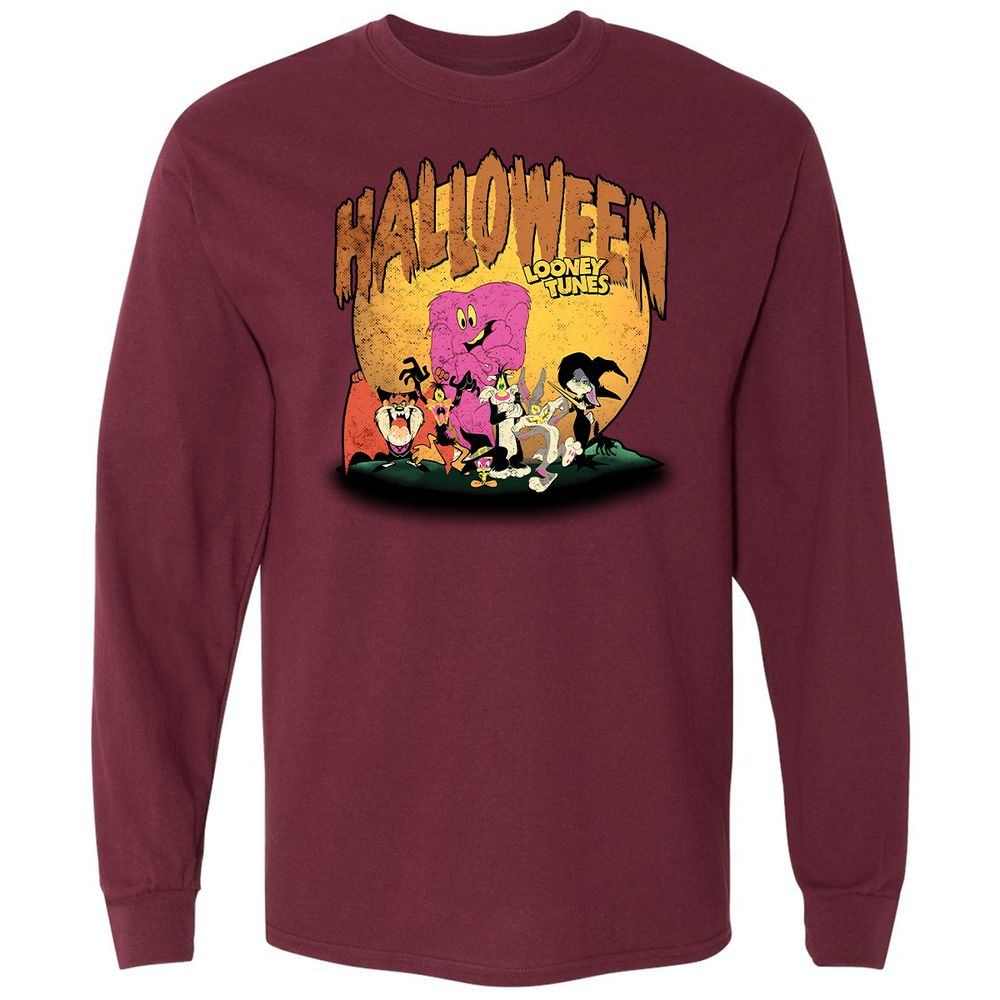 Long Sleeve T-Shirt - JB8MH66J - Maroon - 11