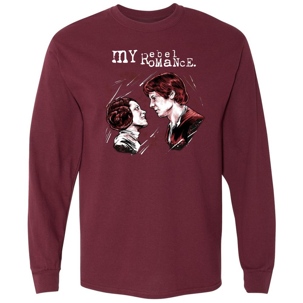 Long Sleeve T-Shirt - E58F9LM7 - Maroon - 11