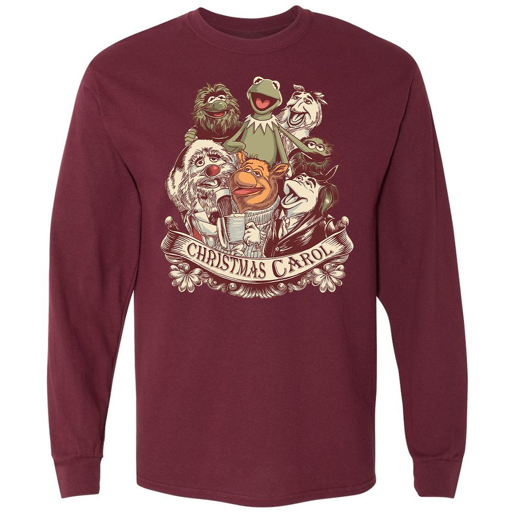 Long Sleeve T-Shirt - UX6YMFQ3 - Maroon - 11