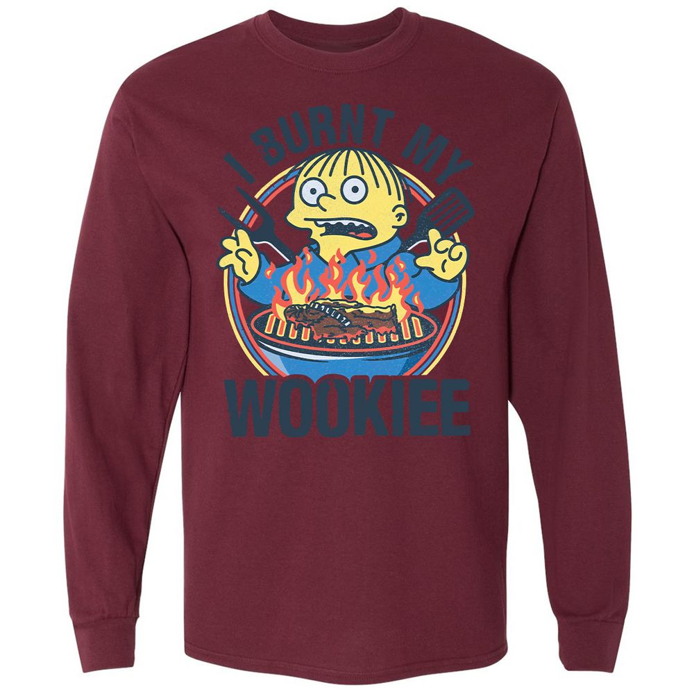 Long Sleeve T-Shirt - QCRGQS72 - Maroon - 11