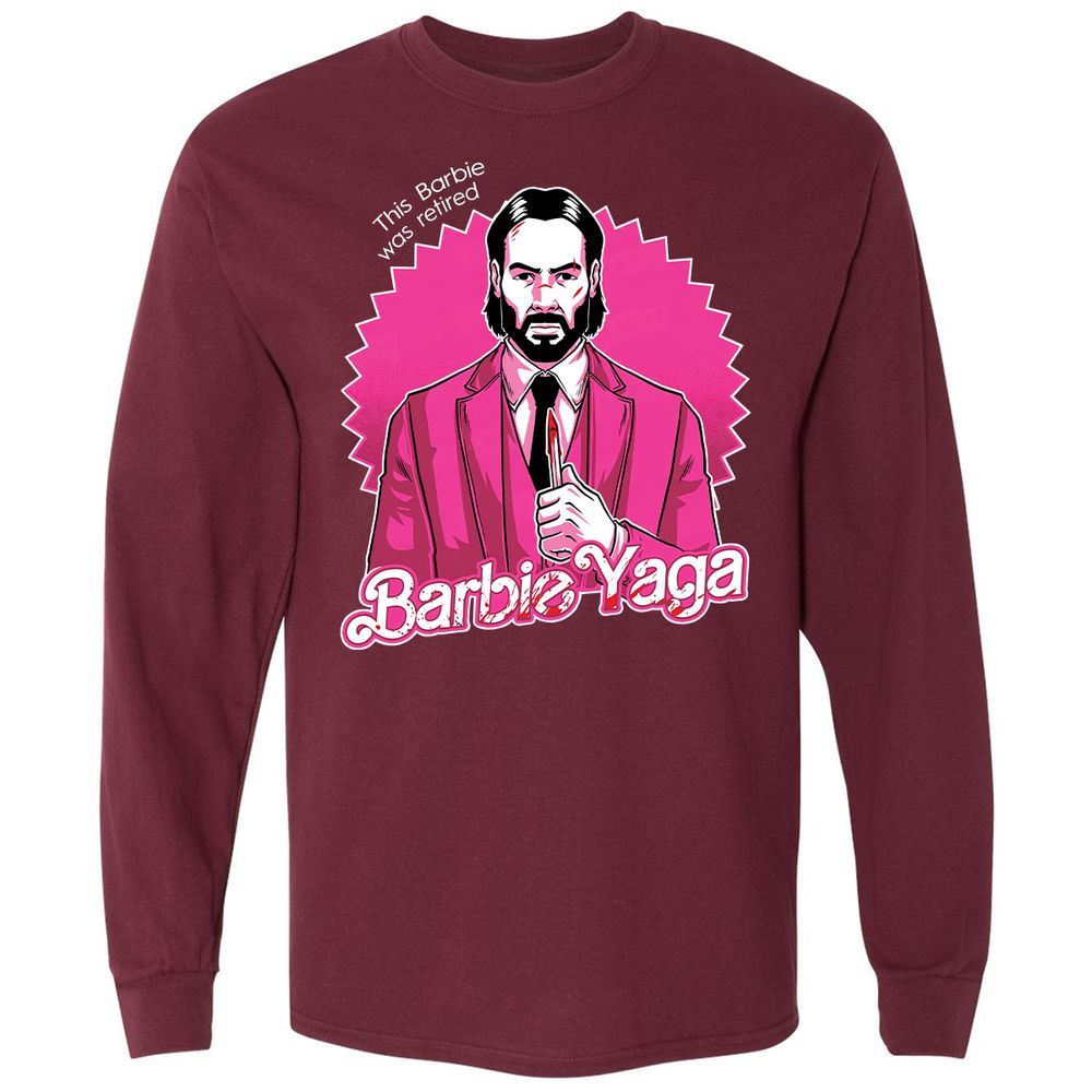 Long Sleeve T-Shirt - 7D5ESMQN - Maroon - 11