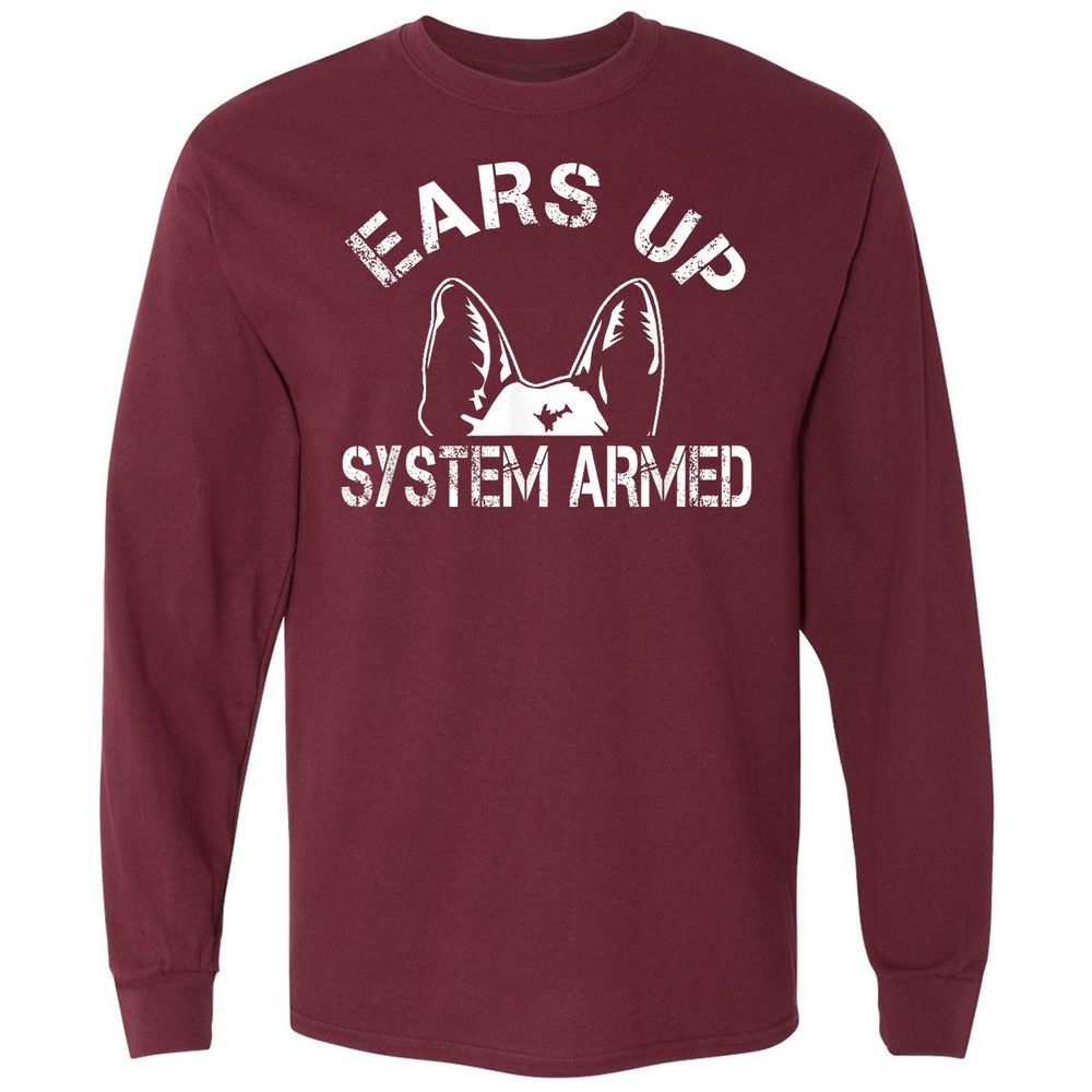 Long Sleeve T-Shirt - ZQDK4PL4 - Maroon - 11