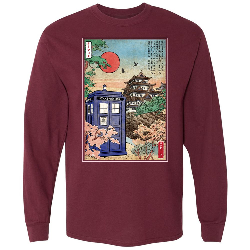 Long Sleeve T-Shirt - WYJRYSGH - Maroon - 11