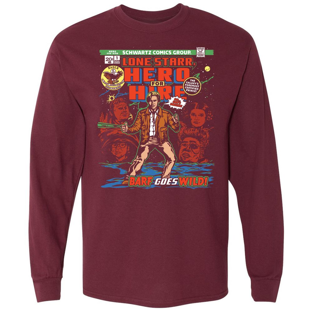 Long Sleeve T-Shirt - KJBFR13F - Maroon - 11