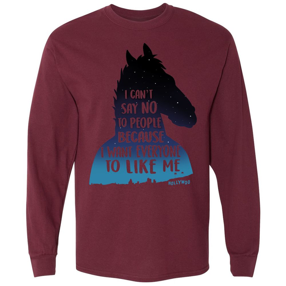 Long Sleeve T-Shirt - JLF587SS - Maroon - 11