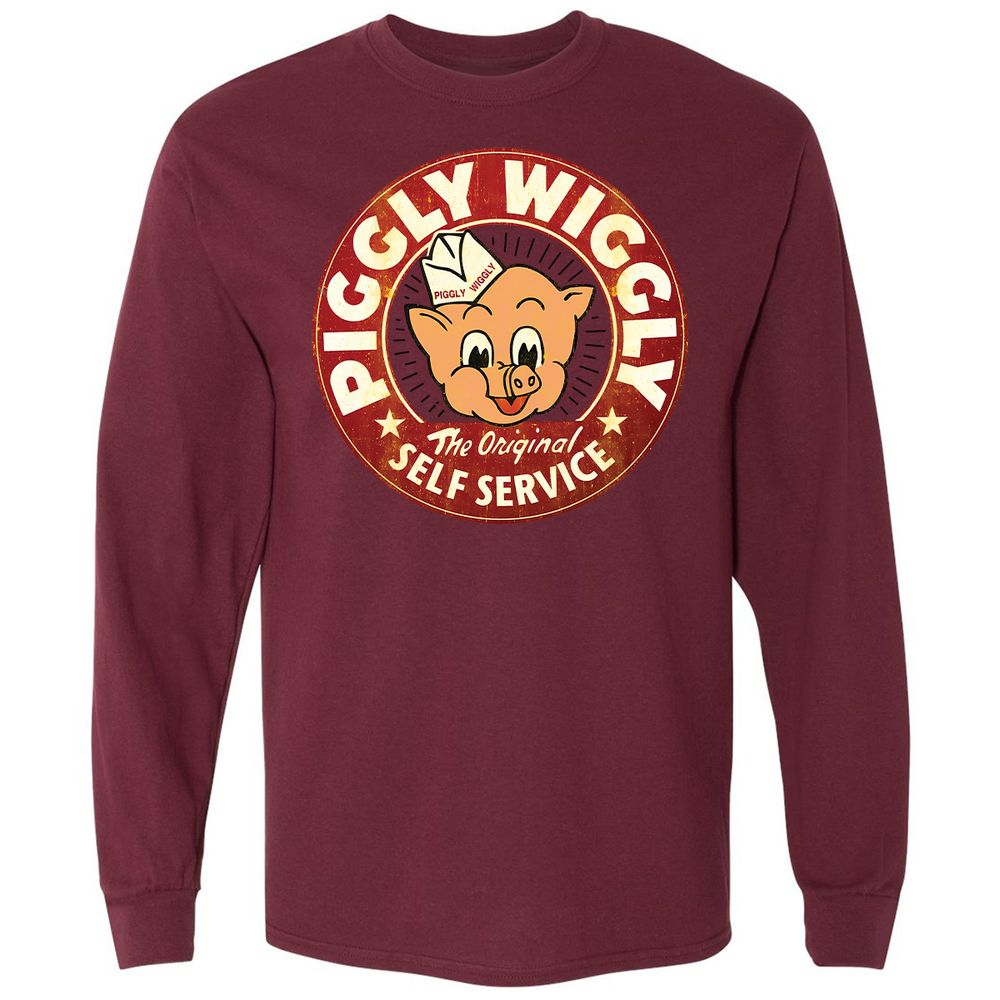 Long Sleeve T-Shirt - W6JRKHWB - Maroon - 11