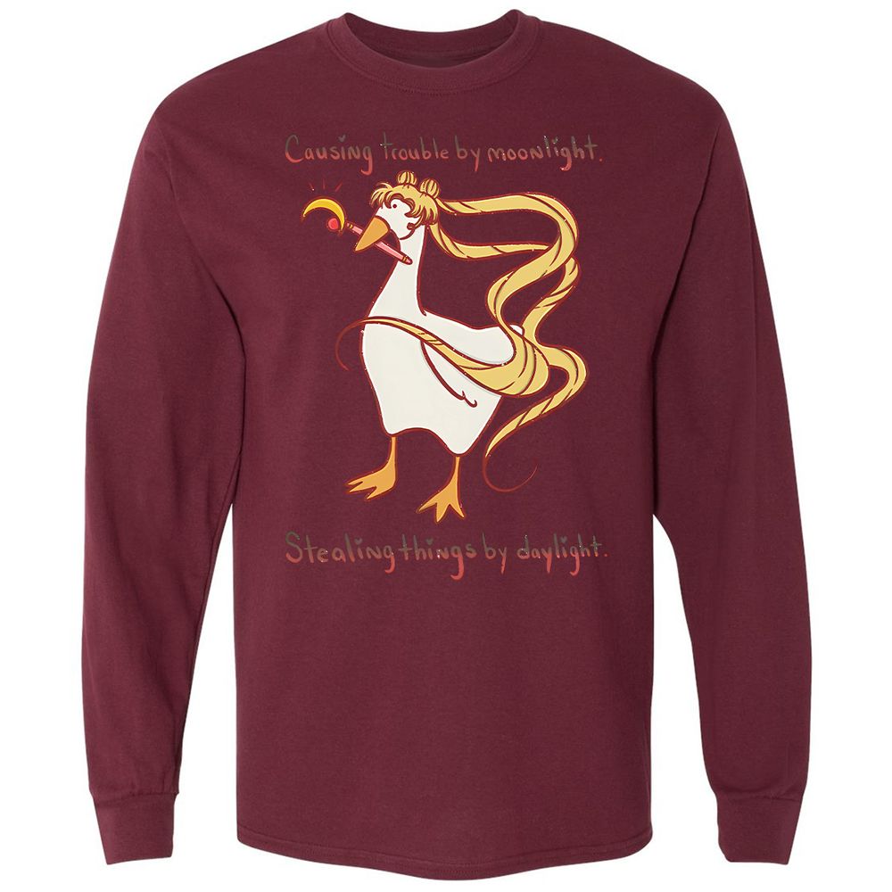 Long Sleeve T-Shirt - KQ4FZVGM - Maroon - 11
