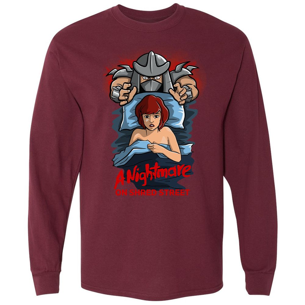 Long Sleeve T-Shirt - SQWZ8TEJ - Maroon - 11