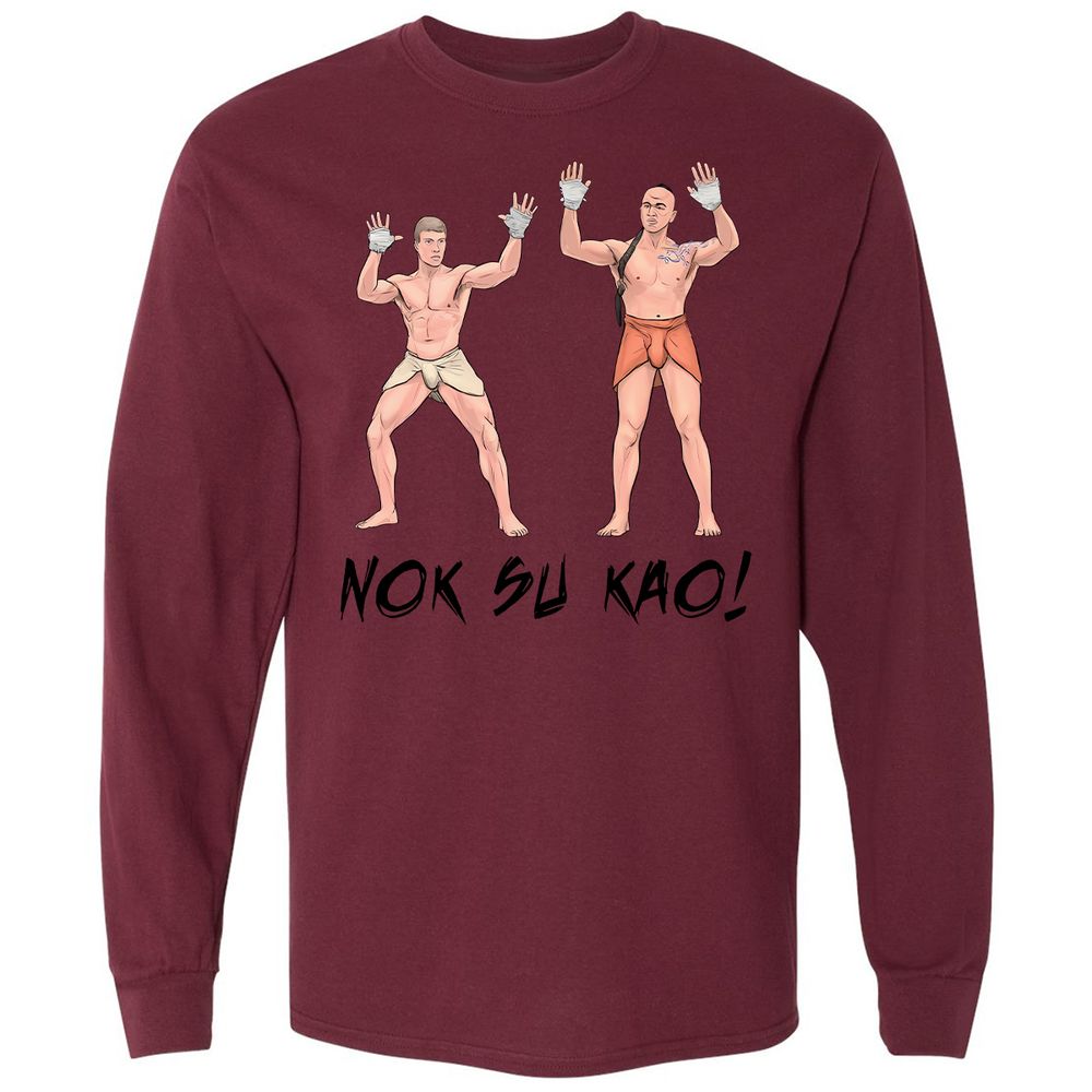 Long Sleeve T-Shirt - SD9EH2NN - Maroon - 11
