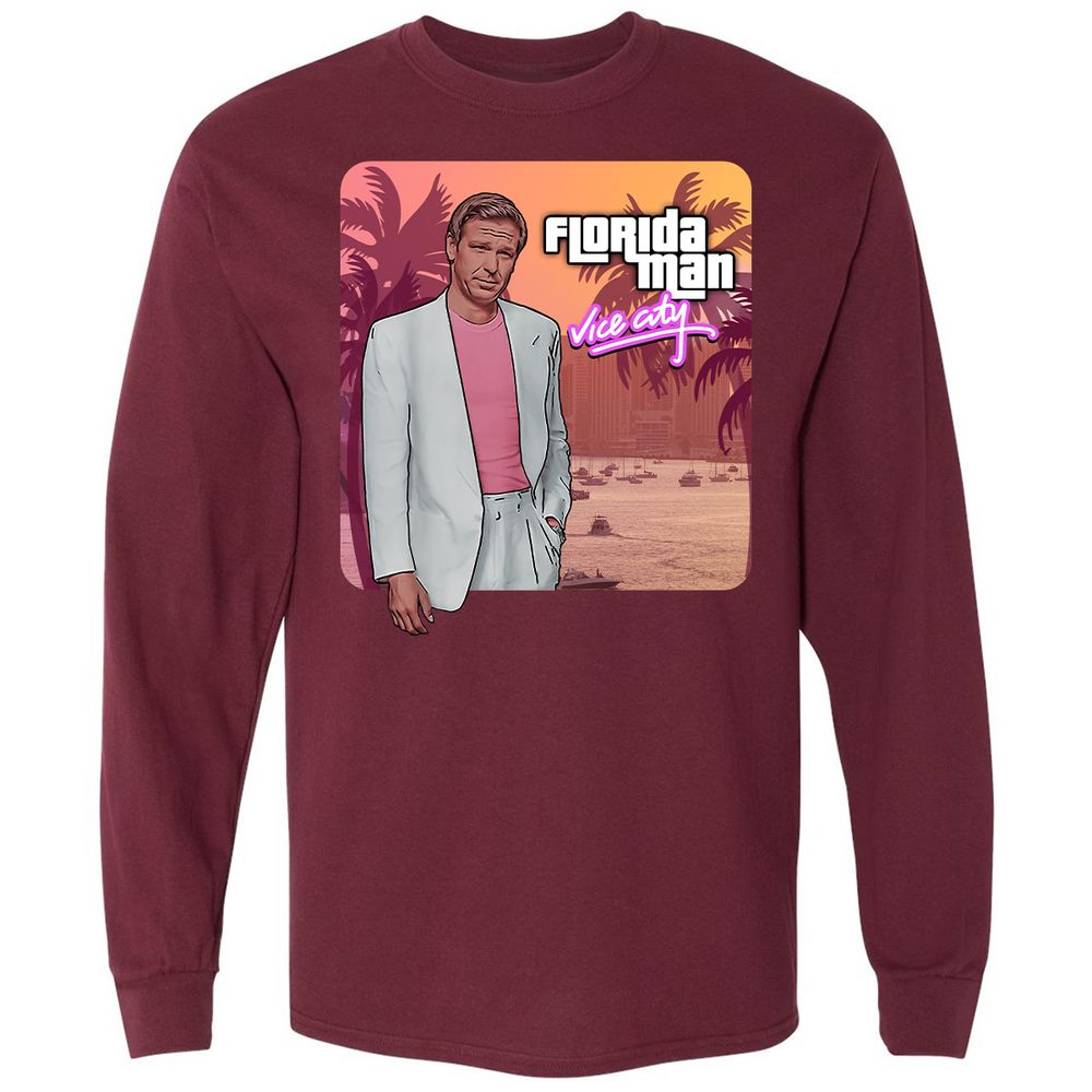 Long Sleeve T-Shirt - 96CPNVBL - Maroon - 11