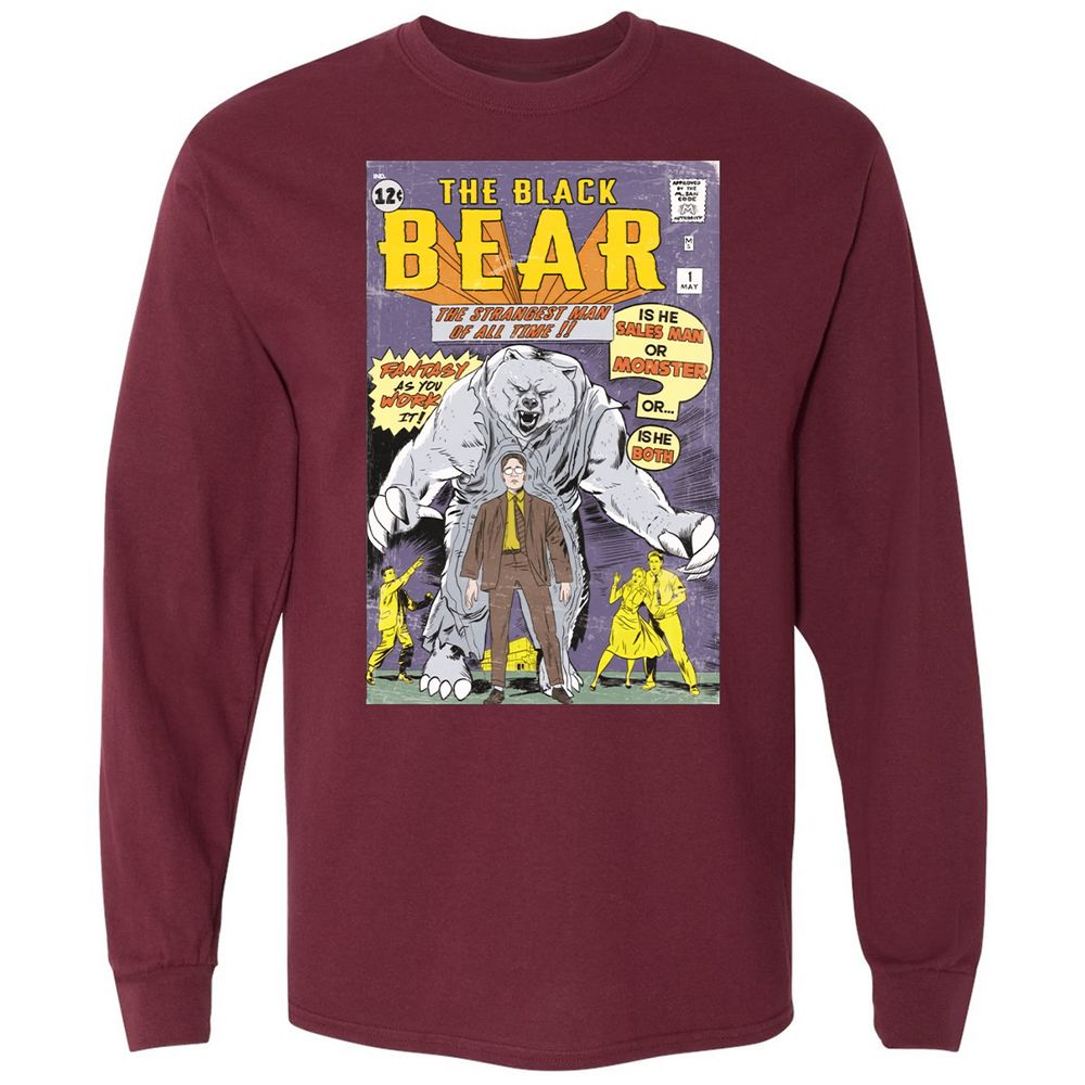 Long Sleeve T-Shirt - YAHG51XC - Maroon - 11