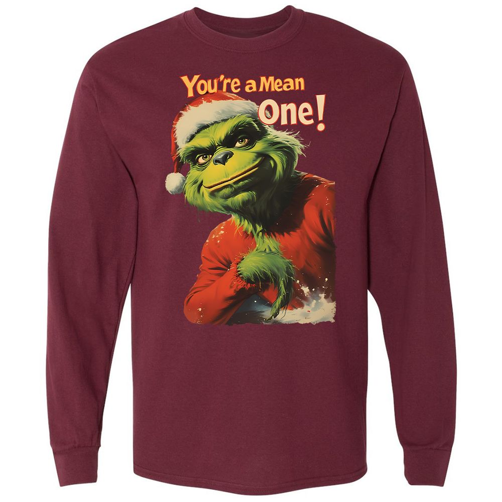 Long Sleeve T-Shirt - MSMGJGFS - Maroon - 11