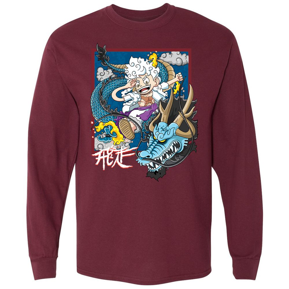 Long Sleeve T-Shirt - FH91H2Y5 - Maroon - 11