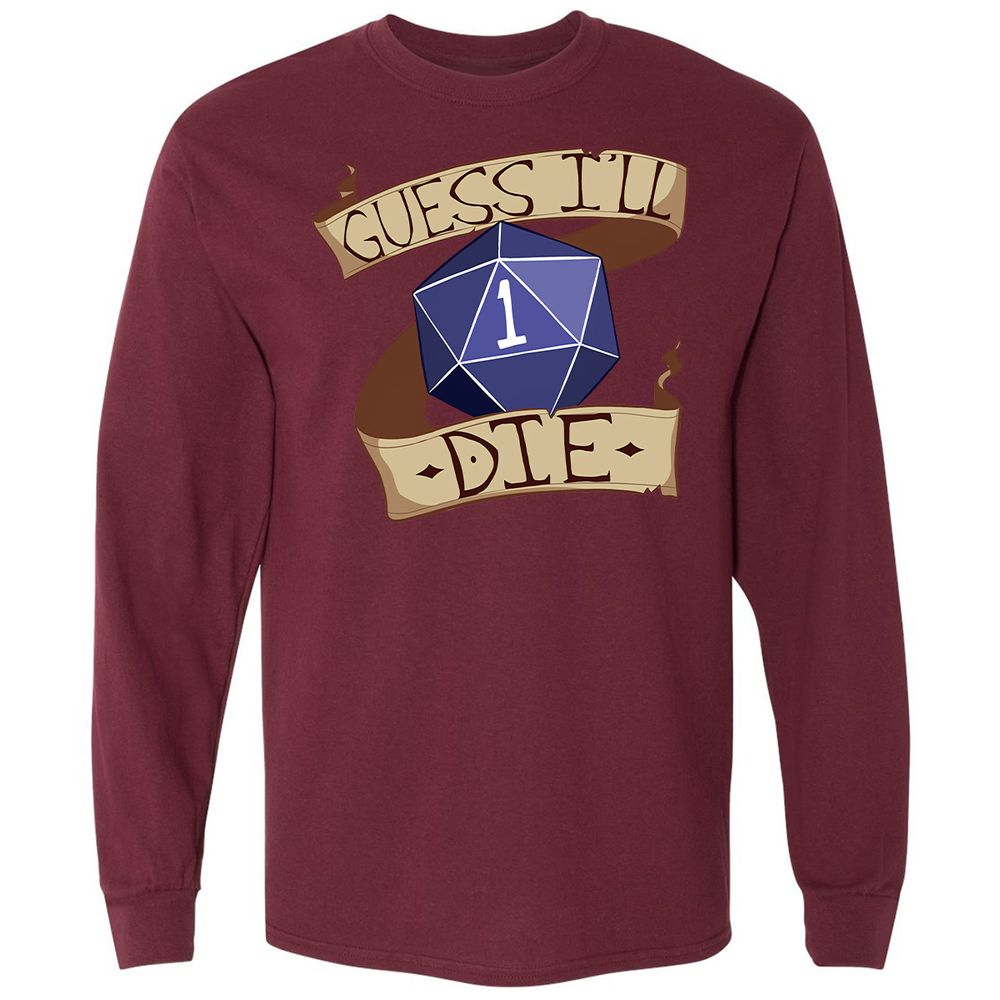 Long Sleeve T-Shirt - L5QB9TT9 - Maroon - 11