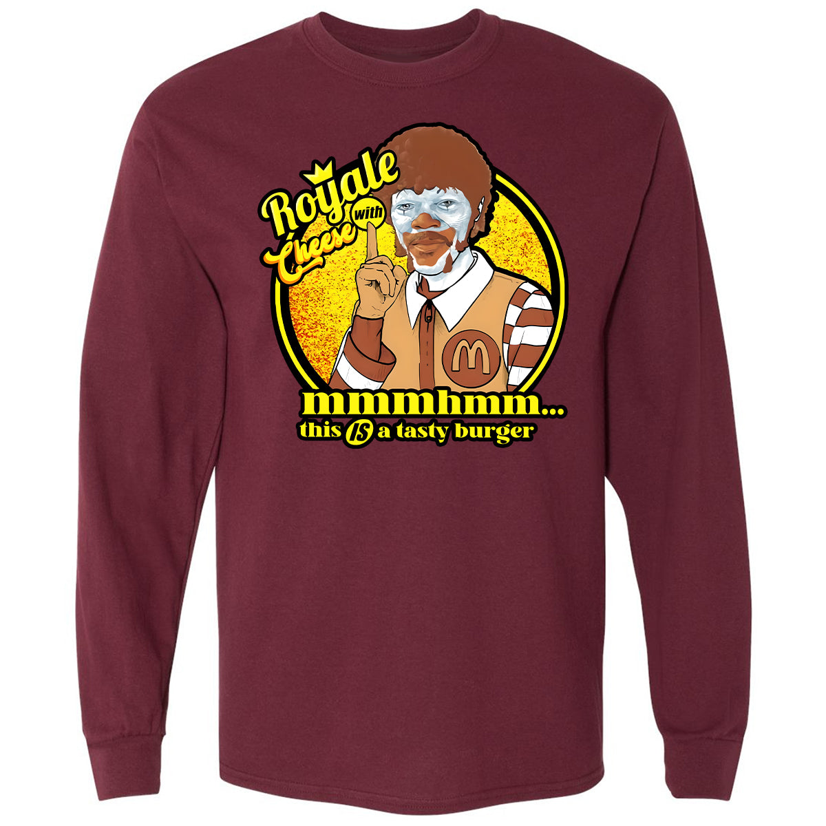 Long Sleeve T-Shirt - U4M9SDJ3 - Maroon - 11