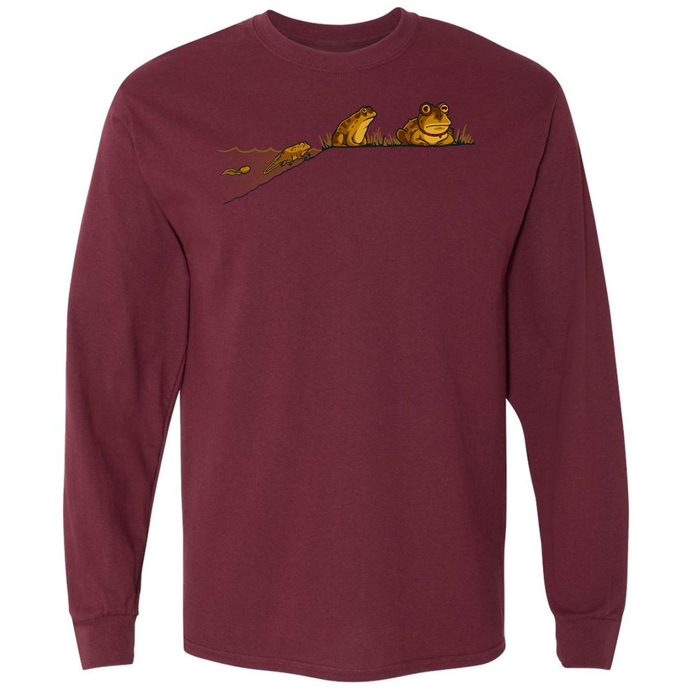 Long Sleeve T-Shirt - WTPJ66UJ - Maroon - 11